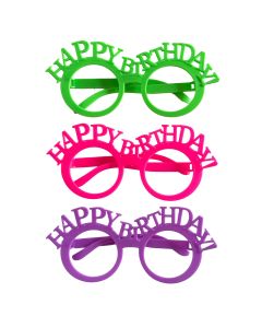 Happy Birthday Glasses  3ct