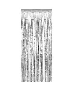 Silver Fringe Curtain  40"x78"