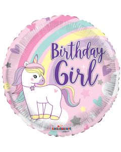 18" Little Unicorn Birthday Girl