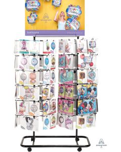 120 Peg Dual Spinner Balloon Display Stand 
1pc - 17138, 2pc 16172