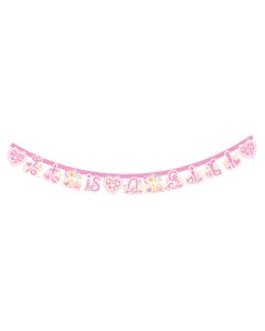 Baby Girl Trolley Letter Banner