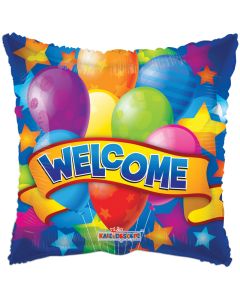 18" Welcome Banner & Balloons