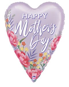 26" Satin Floral Mother's Day Heart