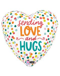 18" Sending Love & Hugs  Pkg
