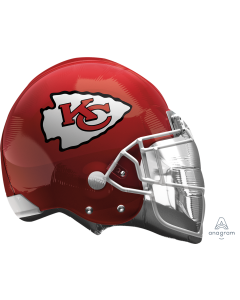 21" Kansas City Chiefs Helmet Flat