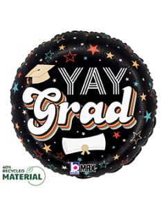 18" Retro Yay Grad