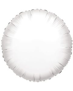 4" White Round