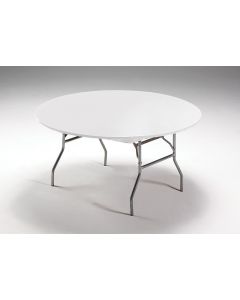 White Stayput Tablecover 60" Round