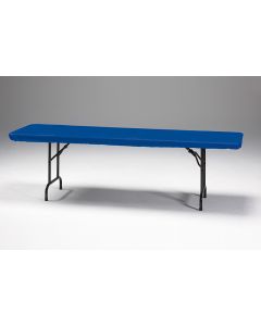 8' Blue Stayput Tablecover 30"x 96"