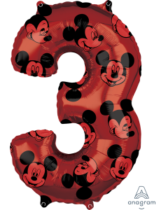 26" Mickey #3  Red