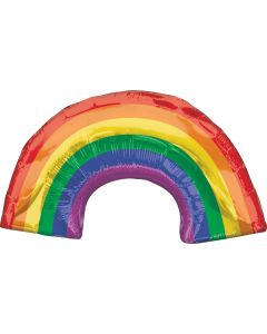 14" Rainbow Inflated w/ Cup & Stick