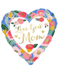 28" Love You Mom Painted Floral