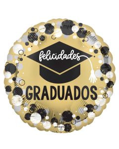 18" Felicidades Grad Circles & Dots  Pkg