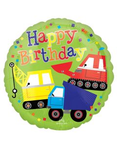 18" Birthday Party Trucks Pkg