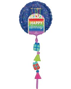 68" Rainbow Slice Birthday Airwalker