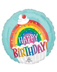 18" Rainbow Sprinkles Birthday Pkg
