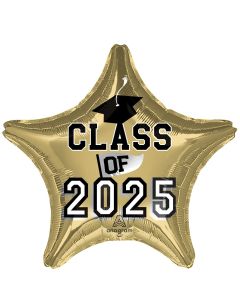 18" Class of 2025 - White Gold