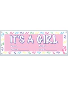 63" It's A Girl Banner