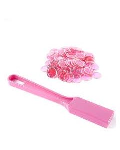 Pink Magnetic Chips 100Ct