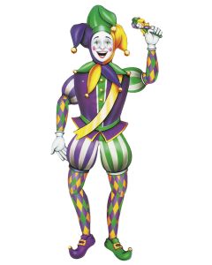38" Jointed Mardi Gras Jester