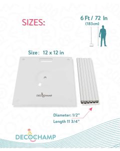 6' DecoBase  1ct