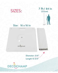 7' DecoBase  1ct