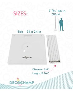 7' Outdoor DecoBase  1ct