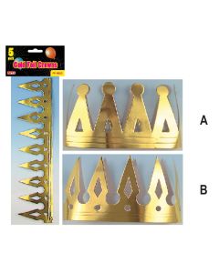 Gold Foil Crowns 5ct