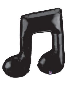 36" Black Double Music Notes