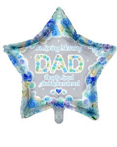 19" In Loving Memory - Dad Star  Pkg