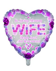 18" In Loving Memory - Wife  Pkg