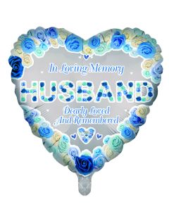 18" In Loving Memory - Husband  Pkg