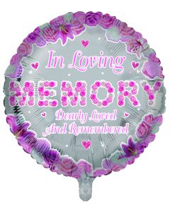 18" In Loving Memory- Pink  Pkg