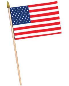 12" X 18" CLOTH U.S. FLAG DZ