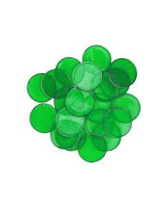 7/8" Green Plastic Chips 250ct