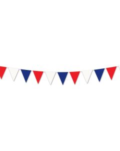 100' RWB Pennant Flags