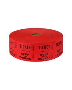 Red Raffle Tickets 2000 Roll