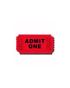 Red Admit 1 Tickets 2000 Roll