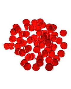 7/8" Red Plastic Chips 250ct