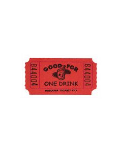 Red Drink Tickets 2000 Roll