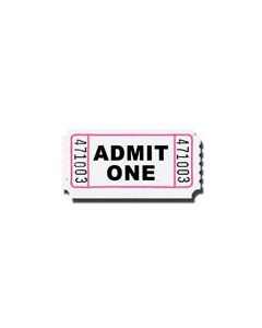 White Admit 1 Tickets 2000 Roll