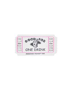 White Drink Tickets 2000 Roll