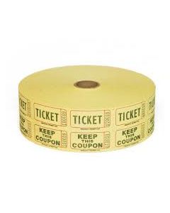 Yellow Raffle Tickets 2000 Roll