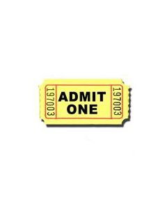 Yellow Admit 1 Tickets 2000 Roll