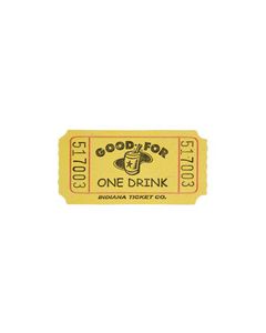 Yellow Drink Tickets 2000 Roll